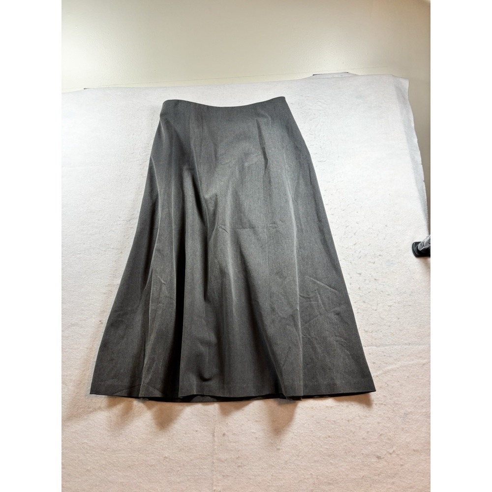 Nordstrom A Line Gray Skirt Size 10 Heather Charcoal Stretch Boot Ready Stretch